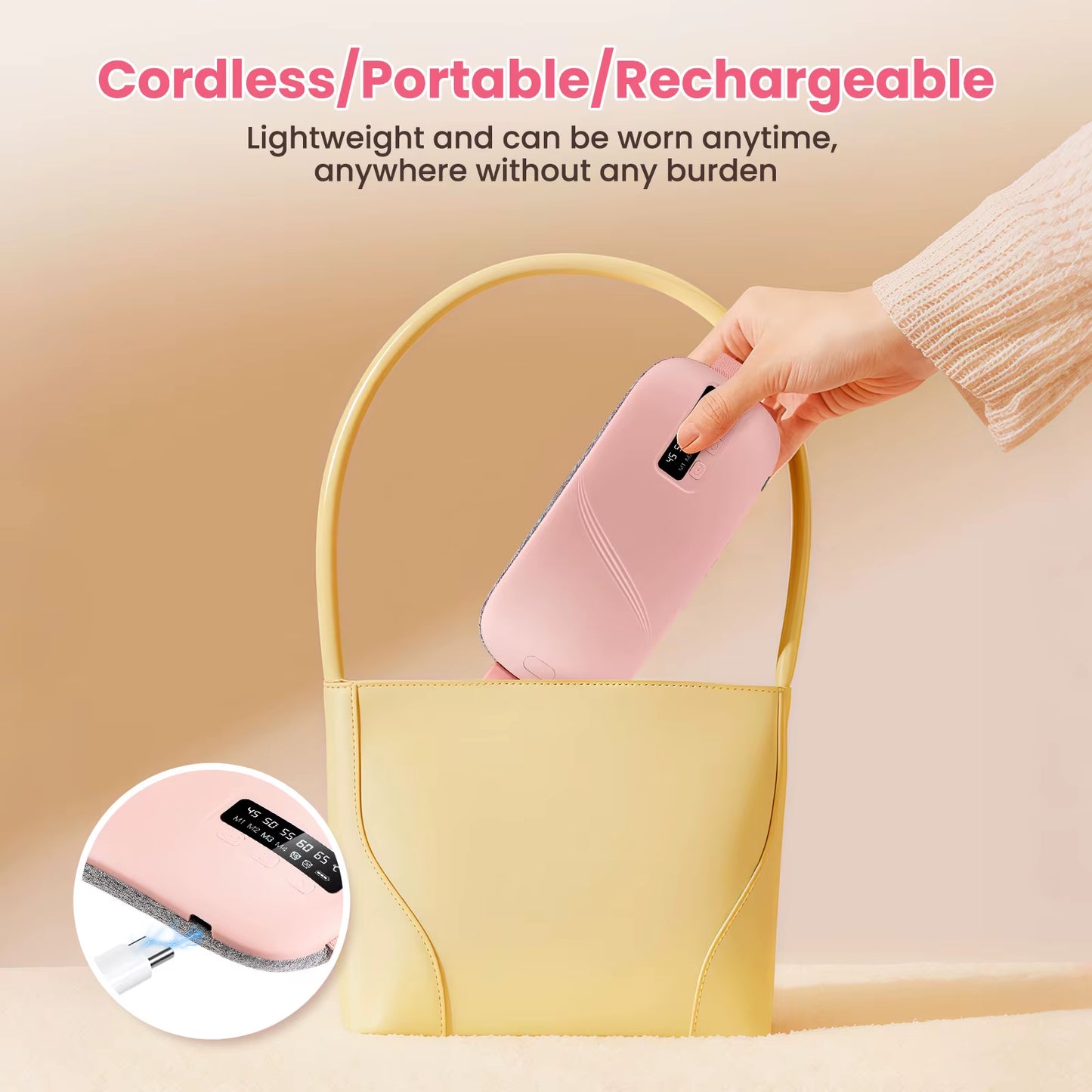 Portable Heating Pad Menstrual Heating Massager Belt Abdominal Belt Period Relief Thermal Massager Belly Warm Palace Belt
